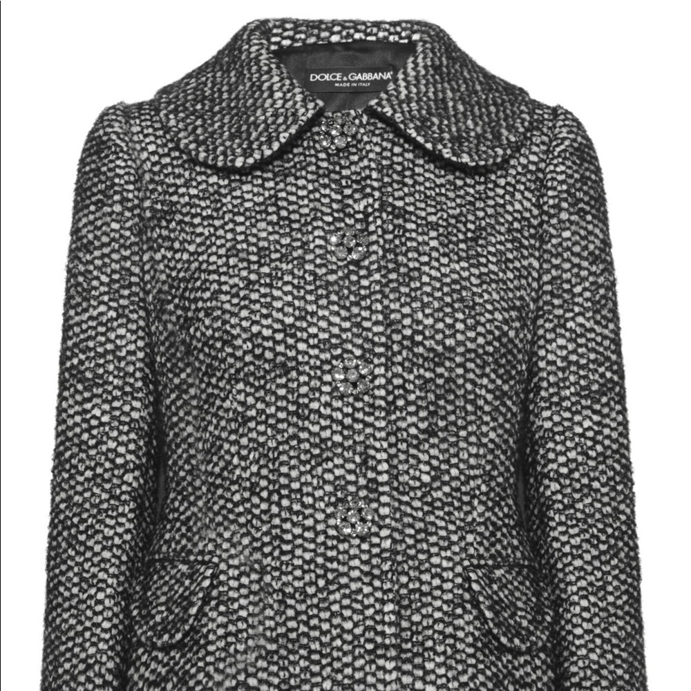 Dolce & Gabbana Crystal-embellished boucle jacket